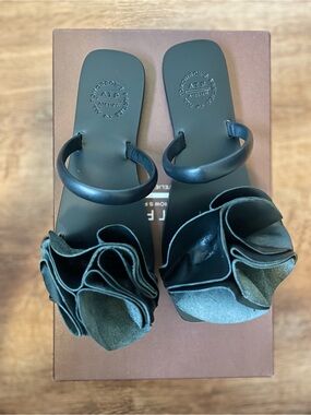Brand New ATP Atelier Isernia Black Sandal size 36